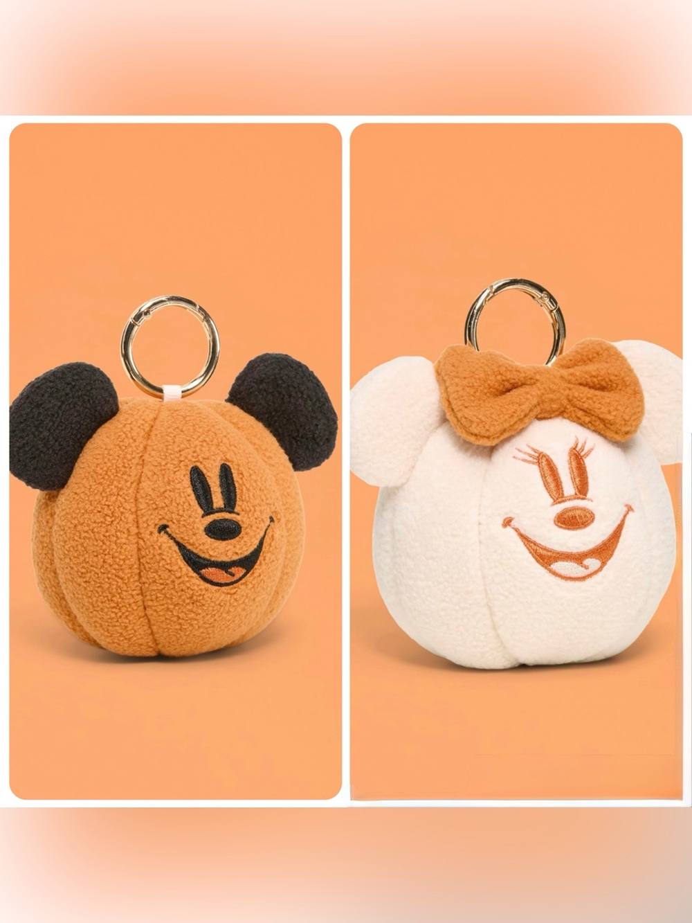 Disney Mickey & Minnie Mouse Plush Keychain Bag Charms